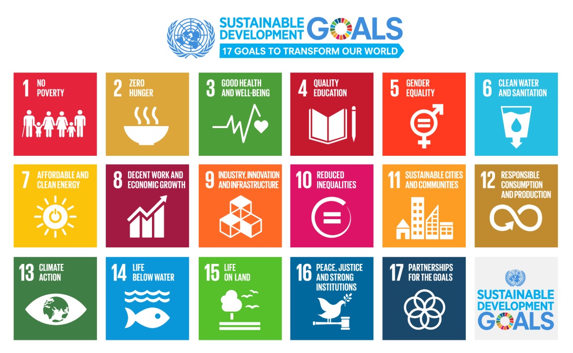 17 UN Sustainable Development goals – English